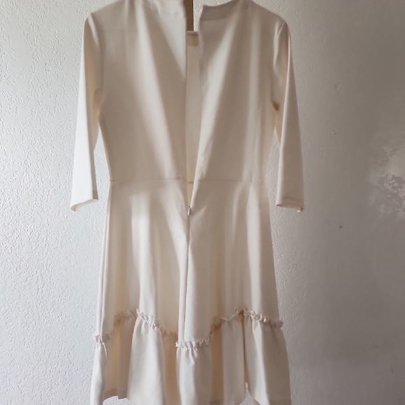 GAP Cream Midi Dress with Ruffle Hem - Picture 6 of 6